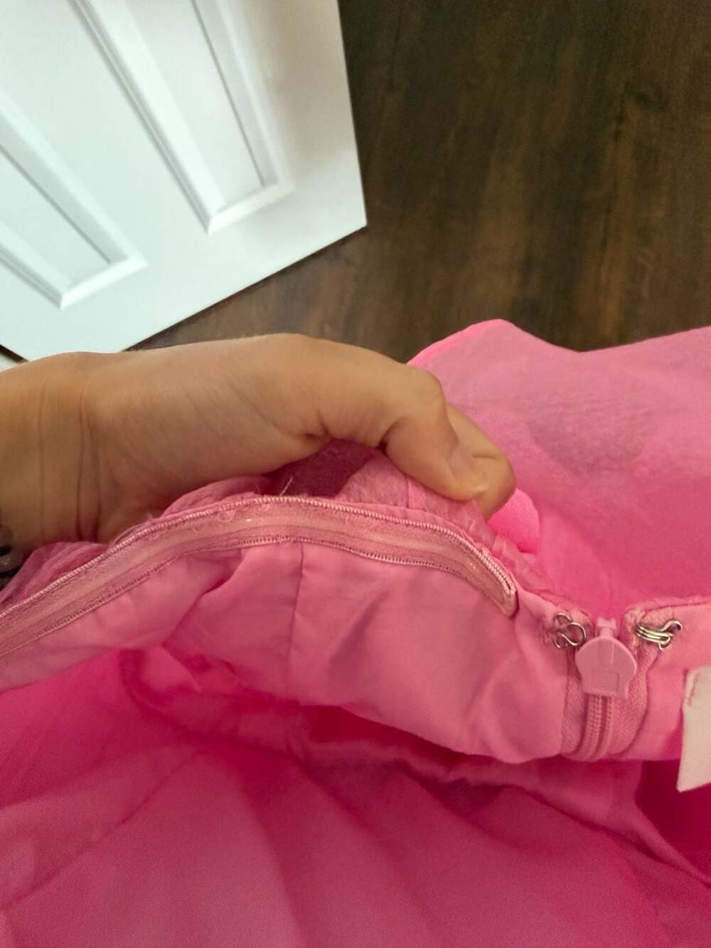 Herringstones Dee Dee Boutique brand Pink Strapless Tiered Organza Mini Dress - Picture 5 of 7